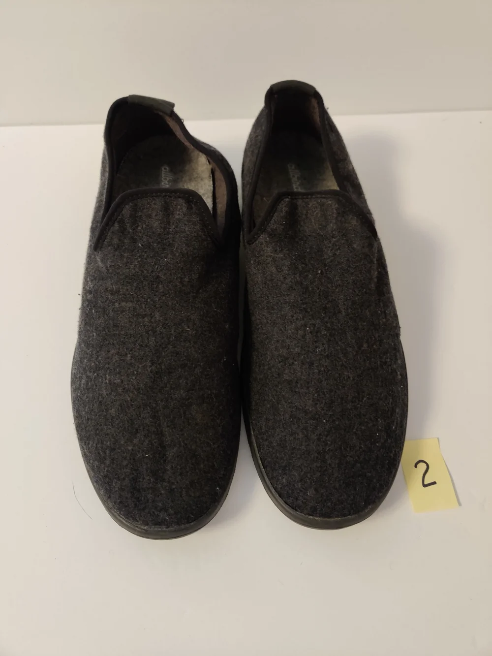 Men's Allbirds Slip-On Dark Gray Wool-Blend Casual Shoes - Charcoal 12